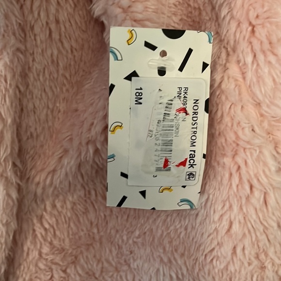 Harper Canyon Vest Wubby Teddy Pink Teddy Ear Sweatshirt - Picture 4 of 8